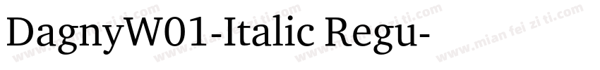 DagnyW01-Italic Regu字体转换